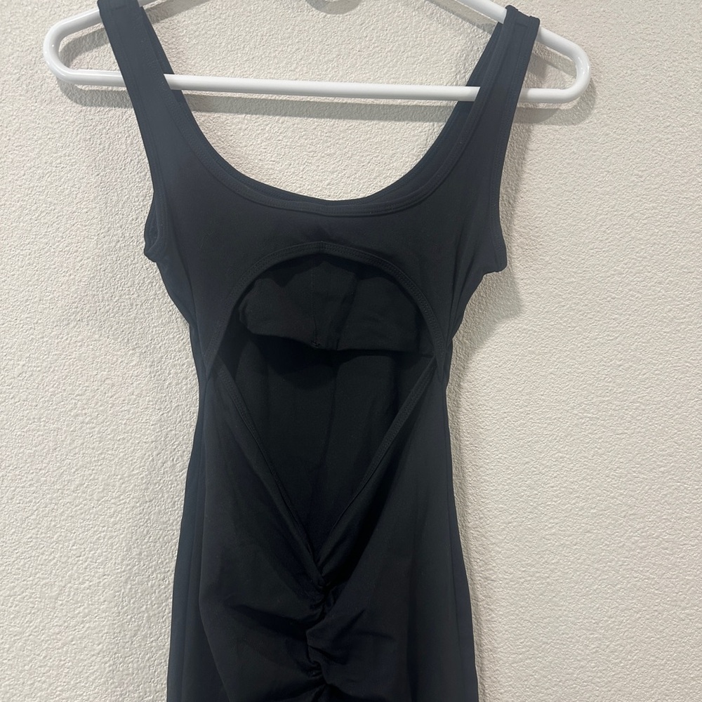 Black Sleeveless Cutout Jumpsuit